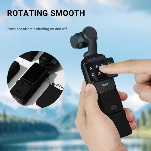 Miniatura 4 de Funda protectora para DJI Osmo Pocket 3/Xtra Muse, funda protectora de silicona Pocket3 compatible con DJI Osmo Pocket 3 accesorios, funda Osmo Negro