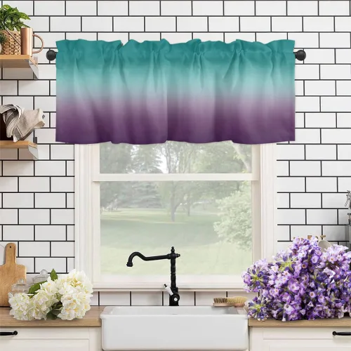 Miniatura 11 de Cenefas de ventana de calabaza de Halloween, cortinas de cocina, cortinas para sala de estar, dormitorio, baño, lavable, pequeña mansión encantada