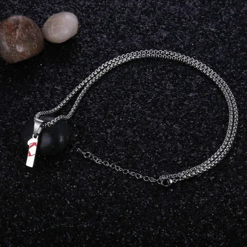Miniatura 3 de Rehoboth Collar con colgante de jersey de fútbol rugby número 0-99 para mujeres y hombres, cadena ajustable de acero inoxidable de 22+2 pulgadas