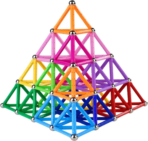 Miniatura 5 de Juego de 150 palos de construcción magnéticos, juguetes educativos magnéticos de 2.3 pulgadas de longitud para niños y adultos, juguete