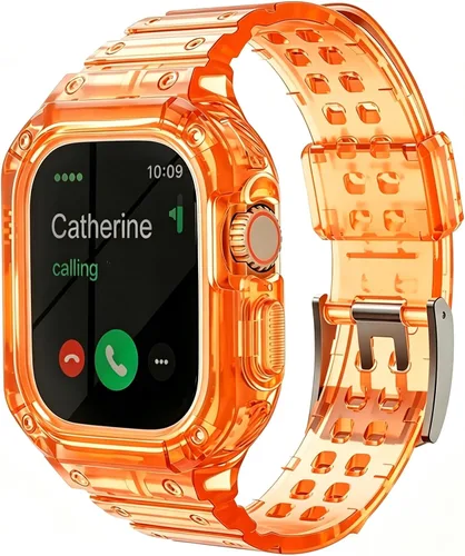 Miniatura 17 de Compatible con Apple Watch Band transparente de 1.929 in 1.811 in 1.772 in 1.732 in 1.654 in 1.614 in 1.575 in 1.496 in para mujeres y hombres
