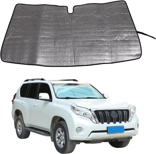 Parasol para parabrisas de automóvil para Toyota Land Cruiser Prado FJ150, reflector de rayos UV plegable para ventana delantera y ventana completa,