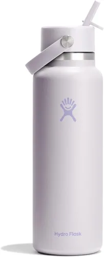 Miniatura 68 de Hydro Flask Botella de agua – Acero inoxidable aislado – Tapa flexible con popote de boca ancha, antiderrames, a prueba de fugas y recargable en 32