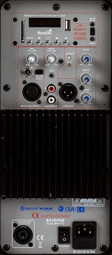 Miniatura 5 de Par de bocinas Alphasonik todo en uno de 8 pulgadas con potencia de 800W PRO DJ amplificados con Bluetooth