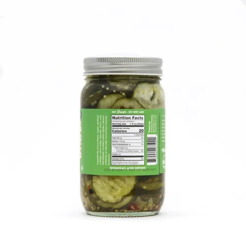 Miniatura 3 de The People's Provisions - Encurtidos de pan y mantequilla de 16 onzas - Chips crujientes de pepinillos dulces estilo pan y mantequilla (3 unidades)