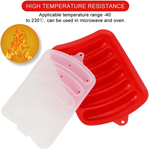 Miniatura 6 de TOPINCN Herramientas de suplemento de jamón para perritos calientes, salchicha de jamón para caja de salchichas, 3 piezas de silicona para rellenos