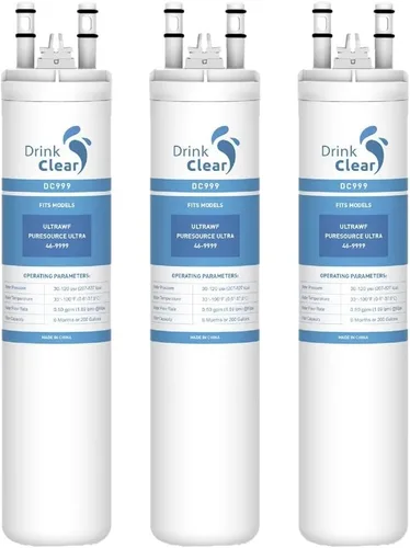 Compatible con ULTRAWF, Pure Source Ultra, Kenmore 9999, 46-9999 Water and Ice, paquete de 3, altura de 11 pulgadas