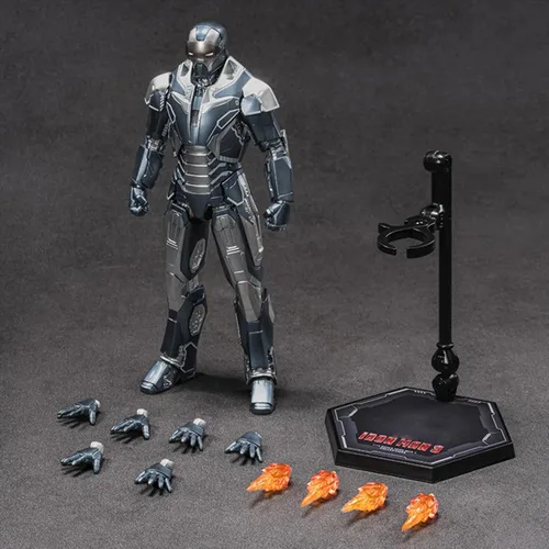 ZD Toys - Figura de acción de coleccionista de serie de aniversario de Iron Hero MK40 a escala 1/10