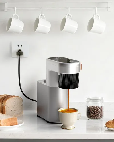 Miniatura 6 de C1 Pro - Mini máquina de café espresso compacta con cápsulas NS y café molido, cafetera espresso portátil recargable, pequeña máquina eléctrica