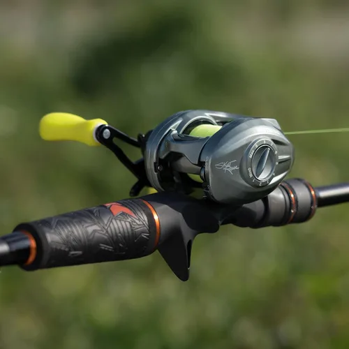 Miniatura 12 de KastKing Skeet Reese Icon Carretes de cebo – Carrete de pesca AutoMag con sistema de frenado doble, marco de aluminio ligero de 7 onzas, arrastre