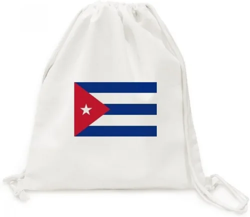 Cuba Bandera Nacional América del Norte País Lona Cordón Mochila Bolsas de compras de viaje, Varios colores, Viajar