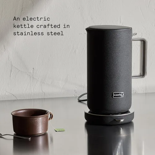 Miniatura 3 de Jarra de acero inoxidable Aarke - Perfecta para entusiastas de máquinas de café y té, boquilla sin goteo, construcción de doble pared, protección