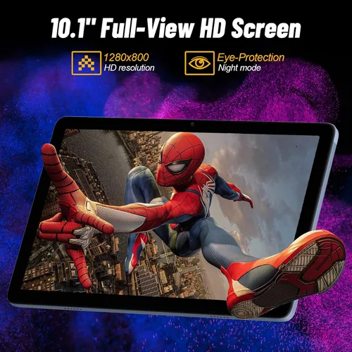 Miniatura 6 de JUNYANG Tablet, Android 15 Tablets de 10.1 pulgadas con Octa-Core, 12GB+128GB+ 2TB ampliable, Tablet PC de pantalla táctil HD grande para adultos