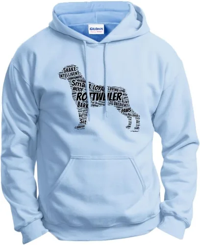 Miniatura 14 de ThisWear Rottweiler Word Art - Sudadera con capucha para perro y cachorro