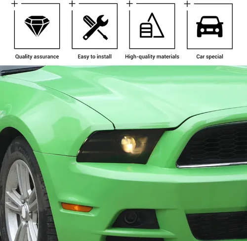 Miniatura 3 de Funda para lámpara de faros delanteros Mustang, accesorios exteriores compatibles con Ford Mustang 2010-2014, negro ahumado, 2