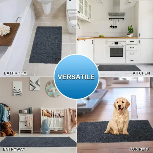 Miniatura 8 de Secura Alfombras de Baño, 47 x 28 Pulgadas, Extra Suaves y Gruesas, Alfombra de Baño Absorbente de Agua, Lavable a Máquina Alfombras de Baño