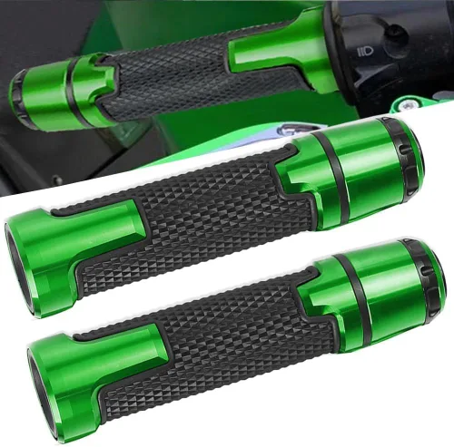 Miniatura 11 de 22mm 7/8" Set de Puntas de Empuñadura de Manillar de Motocicleta para Ninja 400 650R Z900 Z650 Z750 Z800 Z400 Z1000 ZX6R ZX10R ER6N - Negro Grip