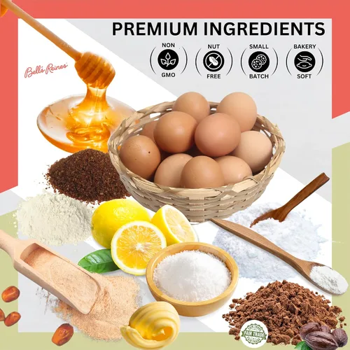 Miniatura 5 de Bell's Reines Galletas de mantequilla, lote pequeño gourmet suave, aperitivos saludables, paquetes de 4 galletas frescas de panadería, paquete de 3