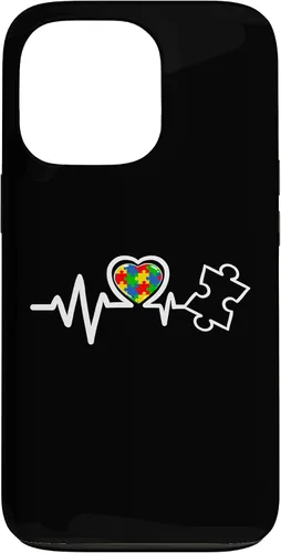 Miniatura 10 de Heart Puzzle Piece Heartbeat Cool Autism Awareness Case for iPhone 16
