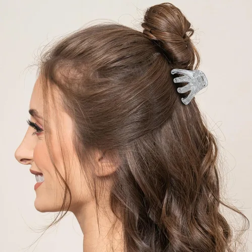 Miniatura 32 de 9 pinzas para el pelo de pulpo de 1.6 in, medianas y pequeñas, pinzas para el cabello ámbar Aceessories antideslizantes, agarres fuertes