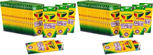Miniatura 5 de Crayola Lápices de colores a granel, preafilados, 12 colores surtidos, paquete de 24