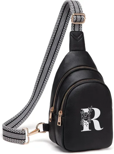 Miniatura 126 de Viverte Bolsas Cruzadas para Mujeres Bolso de Hombro Inicial Riñoneras Personalizadas Regalos para Mamá Mujer Esposa