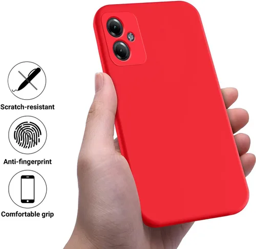 Miniatura 3 de Funda para teléfono Motorola G54 5G, Moto G54, goma de silicona líquida suave de alta calidad para mujeres y hombres, protección de cuerpo completo