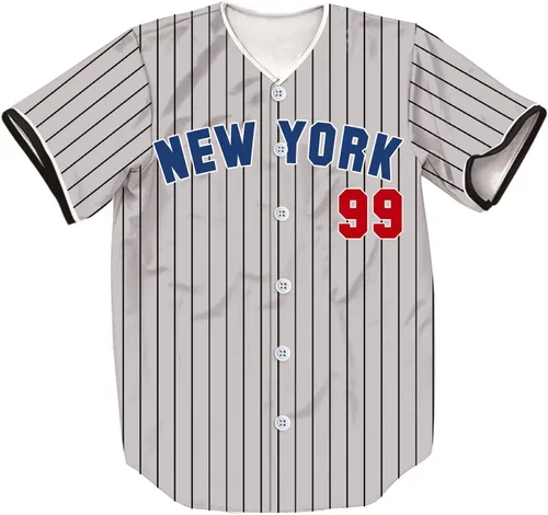 Miniatura 2 de New York Judge - Camiseta de béisbol de 99 rayas para hombresmujeresjóvenes