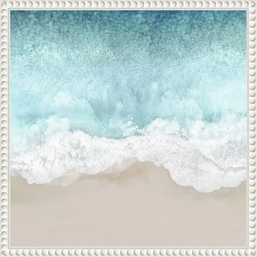 Miniatura 13 de Amanti Art Lienzo enmarcado para pared, 16 x 16 pulgadas, olas del océano II, por Maggie Olsen, lienzo enmarcado para pared, obras de arte de playa
