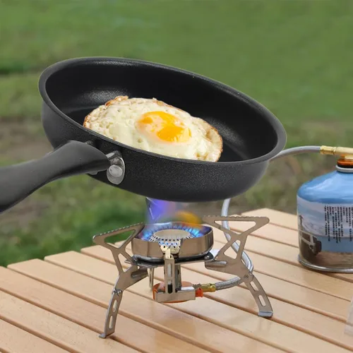 Miniatura 7 de Sartén pequeña para huevos de 4.7 pulgadas, sartén de acero inoxidable, sartén para tortilla de una sola porción, sartén pequeña antiadherente