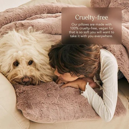 Miniatura 6 de UnHide Squish Almohada lumbar – Almohada de piel sintética – Almohada extra suave – Forma rectangular, relleno de poliéster – Lavable a máquina