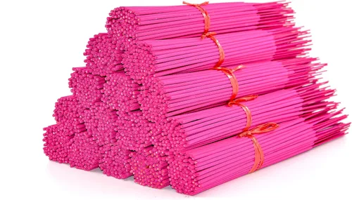 Miniatura 9 de 100 varillas de incienso sin perfume (rosa) de 11 pulgadas, 100% natural de joss y bambú de 11 pulgadas en blanco punk, para hacer incienso