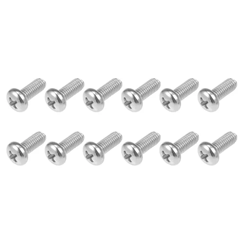 Miniatura 14 de METALLIXITY Tornillos de máquina (M2 x 0.118 in), 30 unidades, pernos Phillips cruzados de acero inoxidable 304, para instalación de muebles