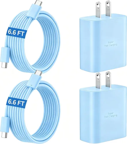 Miniatura 19 de Cargador súper rápido USB C de 45 W para teléfono Android tipo C, bloque de carga rápida con cable de 5 pies para Samsung Galaxy S26/S26