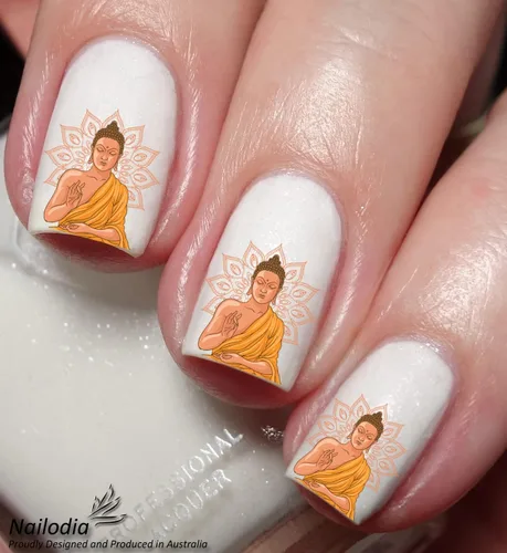 Miniatura 3 de Adhesivo decorativo para uñas de Buda y budismo
