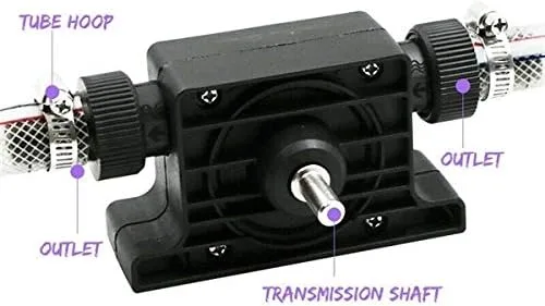 Miniatura 4 de Hosmide - Bomba de agua de vástago redondo de 0.315 in, bomba de taladro eléctrico portátil, bomba de transferencia autocebante, bomba de agua