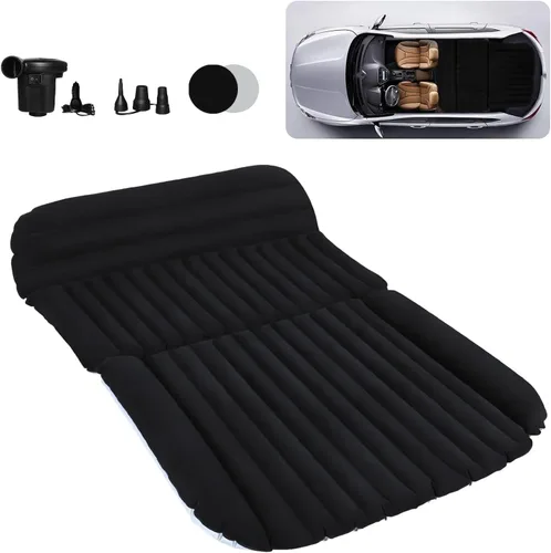 Miniatura 8 de colchón de aire para SUV – Cama inflable para asiento trasero con bomba de aire eléctrica, almohadilla para dormir portátil para acampar y viajar