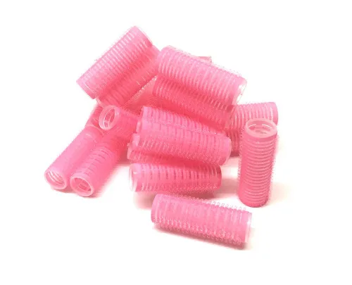 Juego de 0.945 x 0.787 in (3/4") pequeños rodillos de pelo autoagarre Pro Salon Peluquería - Para pelo corto