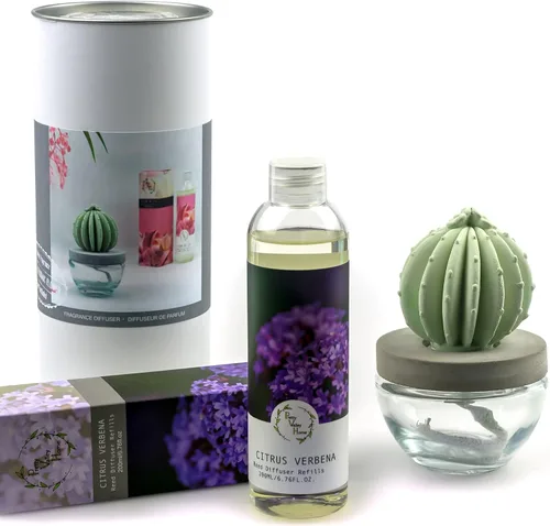 Miniatura 6 de Barril Cactus Cerámica Difusor de Fragancia Combo 6.8 fl oz Hermoso