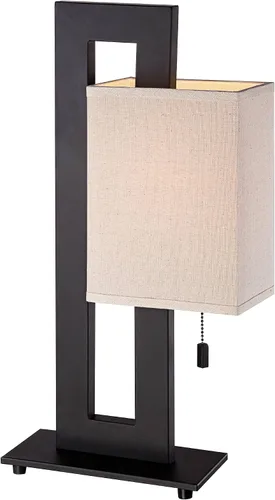Miniatura 7 de 360 Lighting Lámpara de Mesa de Acento Moderna de 20.5" de Alto Color Bronce Marrón Espresso Rico Base de Metal Rectangular Abierta Pantalla de Caja