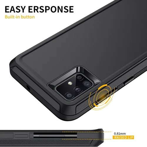 Miniatura 3 de Funda para Galaxy A51 5G, [sin protector de pantalla] a prueba de golpes, a prueba de caídas, a prueba de polvo, protección de 3 capas, resistente