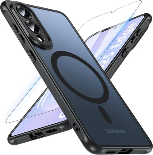 Miniatura 14 de OWKEY Funda magnética para Samsung Galaxy S23 de 6.1 pulgadas, para Magsafe con protector de pantalla, protección de grado militar, a prueba