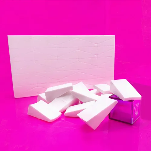 Miniatura 7 de Artist's Choice Paquete de 500 mini cuñas aplicadoras de esponja de maquillaje, esponjas cosméticas triangulares para base, rubor, sombra de ojos