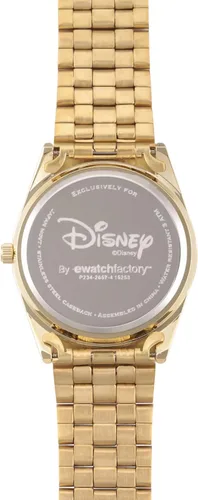 Miniatura 3 de Disney Reloj de cuarzo analógico redondo con purpurina para adultos Oro