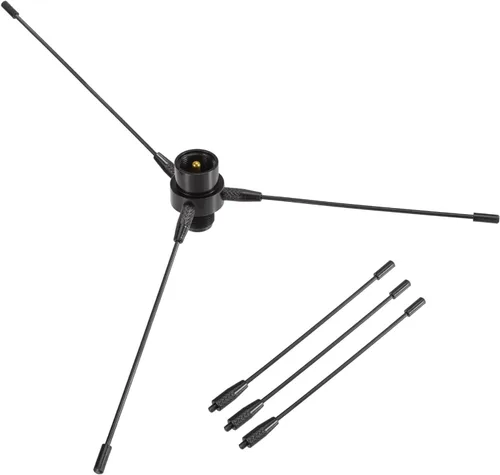 Miniatura 6 de VHF - Antena de base de radio de fibra de vidrio de 17 pulgadas con kit de plano de tierra, conector SO239 de 136-174 MHz para transceptor móvil