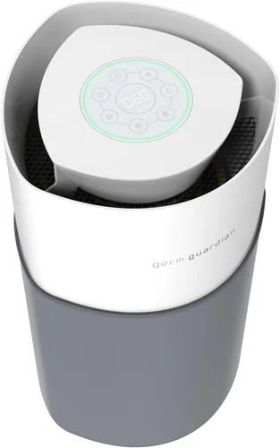 Miniatura 10 de GermGuardian AirSafe AP3250 - Purificador de aire inteligente XL para el hogar, filtro HEPA verdadero de 360°, WiFi y aplicación, monitor de calidad