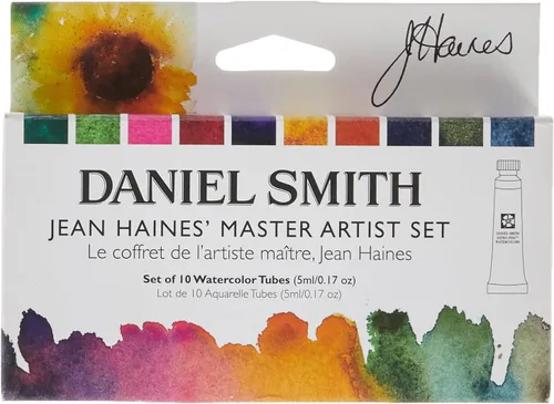 DANIEL SMITH Acuarela, tubos de 0.2 fl oz, Jean Haines Master Artist Set 10 tubos de acuarela (total 10 piezas) 285610223, 0.17 onzas líquidas
