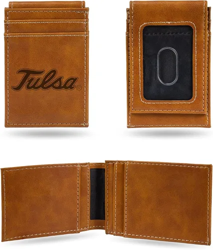 Miniatura 19 de Cartera de bolsillo frontal grabada con láser NCAA - Compacta/Cómoda/Delgada
