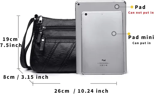 Miniatura 2 de Bolsos cruzados impermeables para mujer, bolso bandolera casual de piel sintética para mujer, bolso cruzado