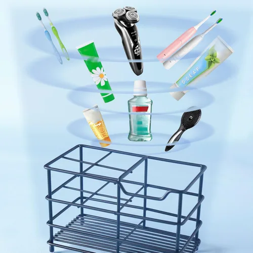 Miniatura 5 de Dseap - Soporte para cepillo y pasta de dientes de acero inoxidable